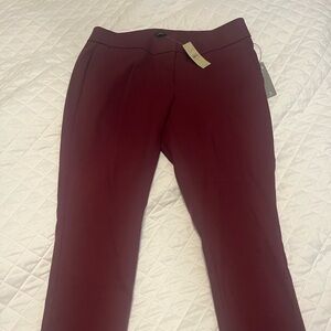 Women’s maroon “Julie skinny” dress pants from Loft new with tags.